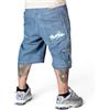 The blueskin Bermuda Baggy Uomo Blueskin Wareko Azzurro Stone Bleached Hip Hop Skate-W 34 IT 48