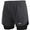 ARSUXEO Pantaloncini da Corsa da Uomo, Pantaloncini da Palestra con Pantaloncini a Compressione, Pantaloncini da Corsa 2 in 1 per Allenamento, Calcio, Basket B179