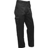 FNT Workwear, pantaloni cargo da uomo, da lavoro, con tasche multiple, con bottone e zip, in tessuto antistrappo, Nero , 34W x 31L