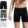 ZLYC Boxer da Uomo in Cotone a Gamba Lunga Confezione da 3/4