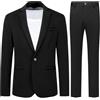 Allthemen Abito 2 Pezzi Uomo Blazer Pantaloni Slim Fit 1 Bottone