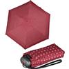 Knirps Ombrello tascabile da viaggio, piccolo, leggero, a righe, 93 cm