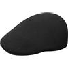Kangol Coppola Seamless Wool Gatsby 507 Donna/Uomo - Berretto Becco Anatra Cappellino in Lana con Visiera, Visiera Inverno Autunno/Inverno - S (54-55 cm) Nero