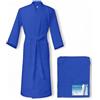 Tex family Accappatoio Nido Ape Bee© in Puro Cotone con Cappuccio da Adulto Bluette - XXL