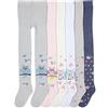 TupTam Calzamaglia Colorate per Bambina, Set di 6, Mix di colori 7, 80-86