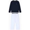 Emporio Armani Yarn Dyed Woven Long Pajamas Pantalone del Pigiama Uomo