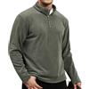 Suwangi Felpa Pile Giacca Uomo Maniche Lunghe Inverno Calda 1/4 Zip Sweat | Collo a Lupetto,Classica,Sweatshirt