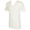 RAGNO Camiciola Uomo Manica Corta Scollo V sintonia Lana/Cotone Articolo 065458, 002 Bianco Lana, 6-SESTA (EU XL - F 5 - USA L - GB 38)