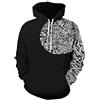 GLUDEAR - Felpa da uomo con cappuccio e stampa 3D di tatuaggi vichinghi della mitologia norvegese, taglia S-5XL, XL