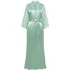 PRODESIGN Kimono in raso da donna, lungo, setoso, accappatoio, pigiama, abito da damigella d'onore