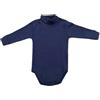SalGiu Body Lupetto Neonato Manica Lunga (3 pezzi) 100% Caldo Cotone Mezzo Collo Invernali (Blu, 6 mesi)
