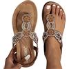 Generico Ciabatte Casa Donna, Sandali Donna Estive, Sandaletti Bohémien, Casual Open Toe Sandali, Plateau Mules Estate Strass Scarpe Con Zeppa, Estivi Eleganti e Comodi da Spiaggia