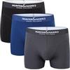 HUNTER&HAWKS URBAN TAILORED Hunter&Hawks Confezione da 3 Boxer da Uomo in Cotone Organico, Taglie S-6XL, Boxer Elasticizzati da Uomo, Fascia in Vita Morbida, Ottimo Sostegno, Slip Traspiranti, Intimo Anti-Sfregamento, Multipack