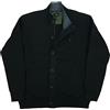 Coveri Felpa Cardigan Giacca con Bottoni Cerniera Tasche Zip Uomo Taglie Forti XXXXL 5X (IT, Testo, 6XL, Regular, Regular, Nero)