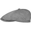 Stetson Berretto Piatto Brooklin Donna/Uomo - Made in The EU Berretti Lino Estivo Herringbone con Visiera, Fodera Primavera/Estate Estate