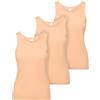 Ladeheid Canottiera Donna Cotone Intimo Confortevole e Traspirante, Canotta Donna Canottiere Cotone, Top Elegante, Set di 3 Pezzi LA40-262 (Beige, M)