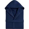 o-day Accappatoio Nido D'Ape Donna e Accappatoio Nido D'Ape Uomo in Cotone con Cappuccio Tasche e Cintura, Leggero e da Viaggio S-XXXL (IT, Testo, XXL, 3XL, Regular, Regular, Blu Navy)