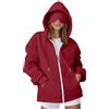 Generic Felpa con cappuccio da viaggio con maschera per gli occhi integrata in aereo da viaggio oversize felpe da donna autunno inverno casual comode felpe a maniche lunghe con cappuccio pullover con zip