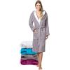 Twinzen Accappatoio Donna Cotone - Cotone Velour - Accappatoio da Donna Velour Accappatoio Donna OekoTex Ultra Morbido