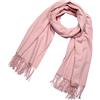 DonDon Sciarpa Donna Invernale Sciarpa die lana grande Scialle Inverno calda e morbida 200 x 70 cm - Rosa polveroso