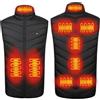 Generico Gilet Riscaldato Uomo Donna, Giacca Riscaldata Elettrico 3 Temperatura Regolabile, Giubbotto Riscaldato Lavabile per Moto Attività all'aperto in Inverno(Black,L)