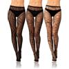Bencailor Calze a rete da donna per Halloween Calze strette Legging Strisce Floreali Ragnatela Calze Strette Piccolo Foro Collant Alto Pizzo