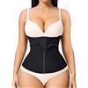 MERYOSZ Corsetto modellante in rete con cerniera, per il controllo della pancia, da donna, per il controllo della pancia e la vita dopo il parto, nero, Medium