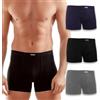 Enrico Coveri Boxer Uomo Cotone Elasticizzato con Fascia Morbida in Vita - pratici con Massima comodità - 3 Pezzi