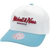 Mitchell & Ness Script Pro Crown Snapback, sabbia/blu bambino, Taglia unica