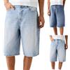 Generico Pantaloncini Jeans da Uomo Estivi Baggy Pantaloni Corti Gamba Dritta semplicità Vintage Hip Hop Streetwear da Uomo Short Sottili Bermuda Y2K per Il Tempo Libero all'aperto,S-2XL