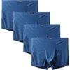 BORATO Intimo da Uomo Taglie Forti Slip da Uomo per Taglie Forti13xl 12xl 11xl 10xl 9XL 4pcs Boxer Slip Boxer Shorts Slip Briefs per Ragazzi Shorts Shorts Shorts Shorts Shorts-4 blu-8xl (120-130 kg)