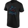 Fanatics - MLB Miami Marlins Primary Logo Graphic T-Shirt Colore Nero, Nero , XXXL