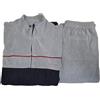 Moda Egidio Navigare Tuta-Pigiama in Pile Polar Fleece con Zip per Uomo (IT, Numero, 54, Regular, Regular, 1935 Grigio)