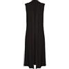 TrendyFashion Cardigan lungo da donna a cascata senza maniche, maxi cardigan da donna con colletto