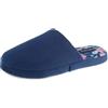 Generic de Fonseca Pantofole Ciabatte Invernali Donna con Sottopiede Imbottito in Tela e Suola in Gomma Antiscivolo, Comode ed Eleganti - MOD. Roma Topi W801 (Blu, 36/37)