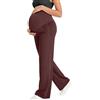 DeHolifer Pantaloni per Donne Incinte Leggings Gamba Dritta Pantalone Premaman Leggins Supporto Addominale Pantaloni a Vita Alta Elasticizzati Pants Morbidi Comodi Pantalone per Gravidanza Leggings da Yoga