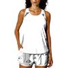 Generico Tankini Donna Mare Costume da Bagno Due Pezzi Modest Tankini Set Canotta Top Bikini Push Up e Pantaloncini da Bagno con Tasche Costumi da Bagno Sportivi Swimwear da Spiaggia