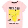 Pokémon T-Shirt Girls Kids Pikachu Carattery Game Manica Corta Pink Top