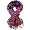 Rotfuchs Sciarpa uomo a righe invernali e spina di pesce alla moda diversi colori 100% lana (merino) (52 x 200 cm, viola)