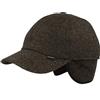 Hut Breiter Cappellino con visiera invernale con orecchie | Berretto da baseball con membrana Gore-Tex® | Giacca con visiera realizzata in lana con fodera morbida