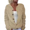 Gienslru Cardigan Estivo da Donna, Golfino a Lungo Maniche con Scollo Aperto sul Davanti Maglieria Leggero Cappotto, Casual Coprispalle Giacca Softshell Autunno