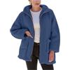 HAOLEI Felpa Donna Pile Invernale Caldo con Cerniera Giacca da Camera Donna Corta Senza Cappuccio Giacche Invernale con Pile Tinta Unita Maglia Peloso Sherpa Giubbotto Fleece Comoda
