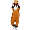 BGOKTA Pigiama Animali Donna Cosplay Costumi Adulto Interi Pigiama Costume Volpe Festival del Partito, XL