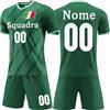 OPUTWDF Completo Calcio Bambino Personalizzabile Kit Calzettoni e Ginocchiere, Unisex - Adulto e Bambino Kit Maglietta Calcio Personalizzata
