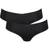 Sloggi - Slip Chic Midi con pizzo in cotone elasticizzato, 6/48, NERO