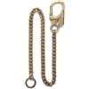 Ahiller Catena portafogli da uomo, portachiavi da motociclista, [moschettone in lega, catena in acciaio inox], catena lunga 61 cm per portafogli, jeans e borsa (Bronzo-YK-1P)