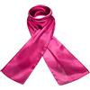 Basic Sense Cloud9Basic - Scialle Sciarpa di Seta Genuina al 100% per Donna (Taglia unica, Rosa Fucsia)