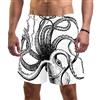 Eslifey Uomo Beach Shorts Octopus Costume da Bagno Elastico Costume da Bagno Pantaloncini per Uomo, L Multi XXL