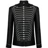 Modaworld Giacca Uomo Invernale Ricamata Cappotto Elegante Top Medievale Costume Steampunk Vintage Gotico