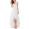 Ever-Pretty Vestiti da Cerimonia e Ballo Stile Impero Linea ad A Scollo a V Hi-Low Elegante Tulle Donna 00793 Taglia Unica